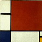 Piet Mondrian Composition II in Red Blue and Yellow painting